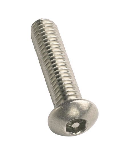 M10x25mm H6 Pin Hex A2 Button Head Screws