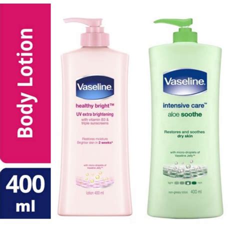 Jual Hs Vaseline Body Lotion 400ml Vaseline Gluta Glow Lotion 400ml Vaseline Aloe Body