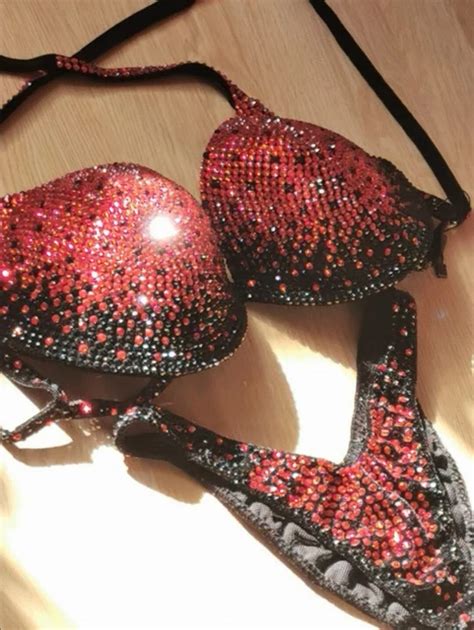 WETTKAMPF BIKINI Posing Bikini Competition Suit NEU DBFV IFBB NPC EUR 595 00