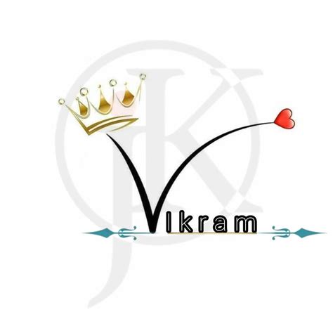 Vikram name logo | Photo album layout, Photo logo design, Cute couple ...