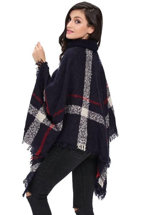 Women Long Sleeve Navy Crochet Poncho Online Store For Women Sexy Dresses