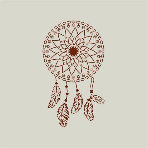 Dream Catcher Stencil Adhesive Vinyl Stencil Dream Catcher Ref 762