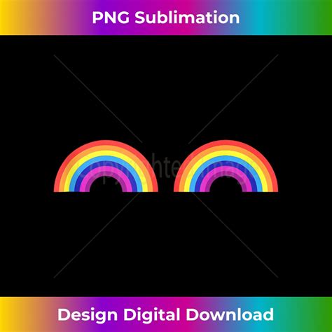 Rainbow Boobs LGBT Lesbian Gay Pride 1 Stylish Sublimation Inspire Uplift