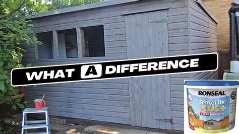 Ronseal Fence Paint Review Transform Your Shed In Minutes Warm Stone