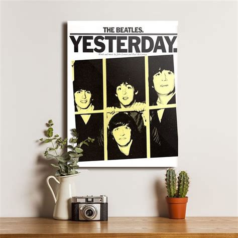 Jual The Beatles Yesterday Hiasan Dinding Poster Kayu Dekorasi Lukisan