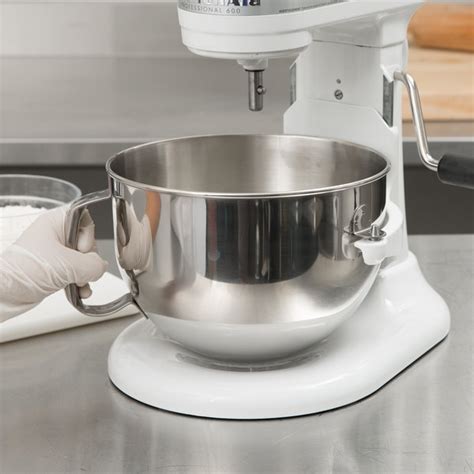 Kitchenaid Kn Nsf Brushed Stainless Steel Qt Nsf Mixing Bowl With