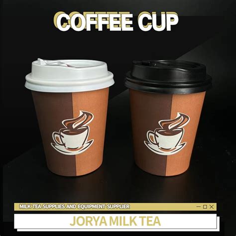 50pcs Paper Cup Coffee Cup Double Coated For Hot And Cold