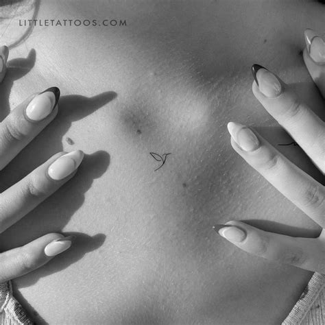 Small Minimalist Hummingbird Right Temporary Tattoo Set Of