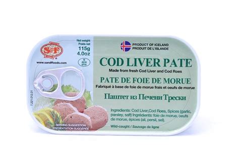 Sandf Cod Liver Pate 115g Edelweiss Imports