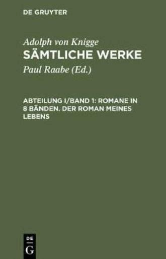 S Mtliche Werke Abteilung I Band 1 Romane In 8 B Nden Der Roman