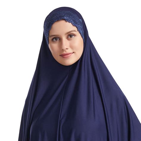 Muslim Long Khimar Hijab Scarf Women Prayer Shawl Amira Islamic