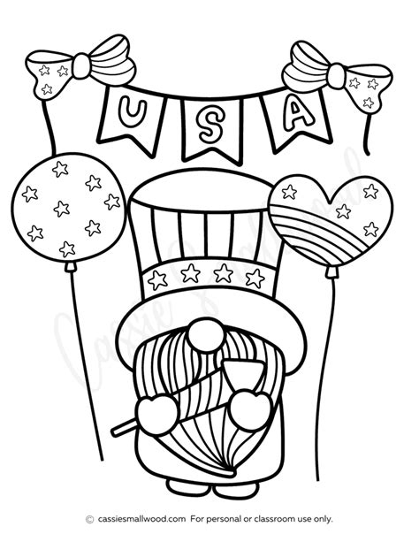 Cute Th Of July Coloring Pages Free Printable Cassie Smallwood