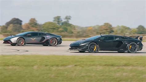 Is Lamborghini Aventador Ultimae Quicker Than SVJ In A Drag Race