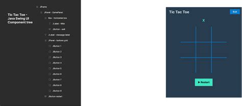Tic Tac Toe Java Swing Figma