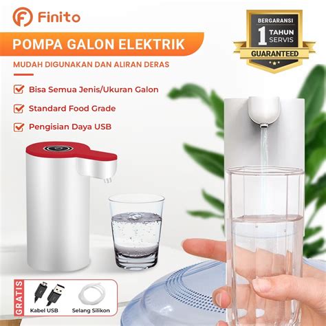 Jual Pompa Galon Elektrik Dispenser Air Minum Gallon Rechargerable