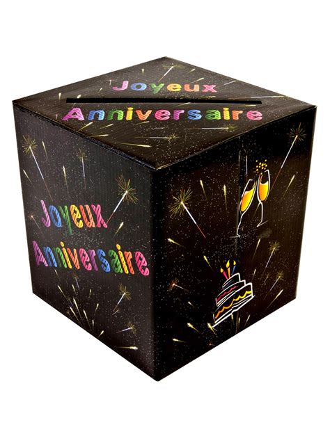 Tirelire Urne Joyeux Anniversaire Chic D Coration Anniversaire Et