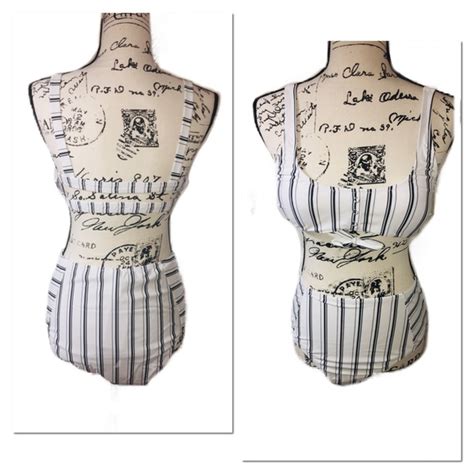 Cupshe Swim Last Nwt Striped High Waisted Bikini Poshmark