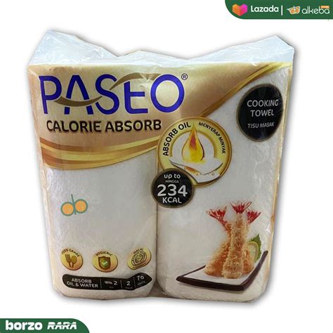 Paseo Calorie Absorb Tissue Kitchen Towel Roll Sheets Lazada