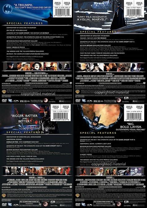 Batman 4 Film Collection Back by FrankDixon on DeviantArt