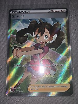 Pokemon Fusion Strike Shauna Full Art Trainer Nm Mint Ebay