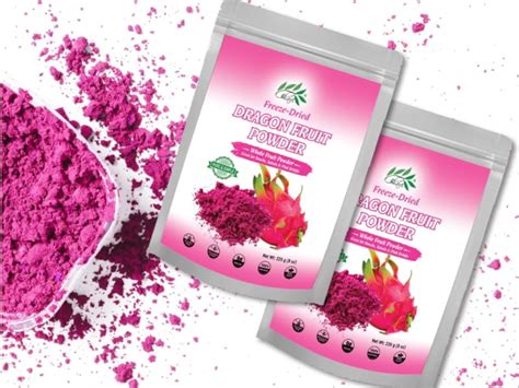 Amazon CHAVI Freeze Dried Dragon Fruit Powder 8 Oz Pink