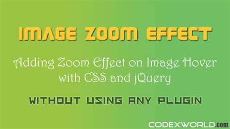 How To Add Image Zoom On Hover Using Html And Css Maz Tech Images