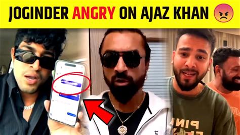 Joginder Vs Ajaz Khan Clash Joginder S Epic Reply To Ajaz Khan