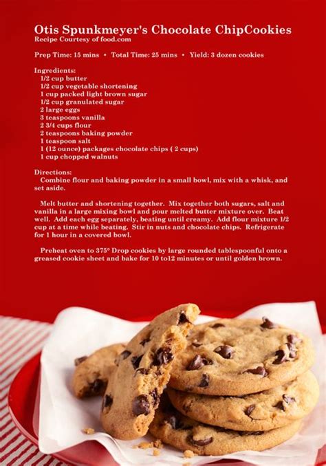 Chocolate Chip Cookies Noel Barnhurst Otis Spunkmeyer Chocolate Chip Cookie Recipe Otis