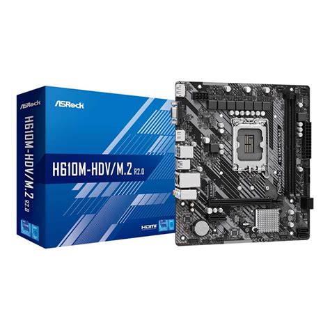 MAINBOARD เมนบอรด ASROCK H610M HDV M 2 R2 0 DDR4 SOCKET LGA 1700