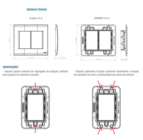 KIT 10 PLACA 4X4 CEGA LIZ BRANCA TRAMONTINA 57106021 MadeiraMadeira