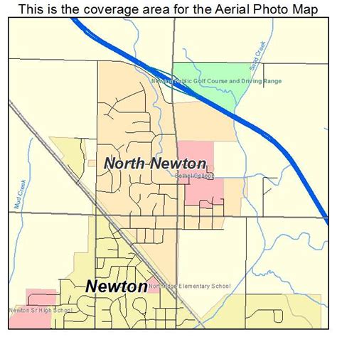 Aerial Photography Map of North Newton, KS Kansas