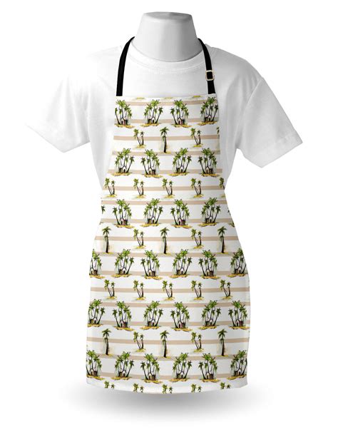 East Urban Home Exotic Apron Unisex Tropic Island House Adult Size