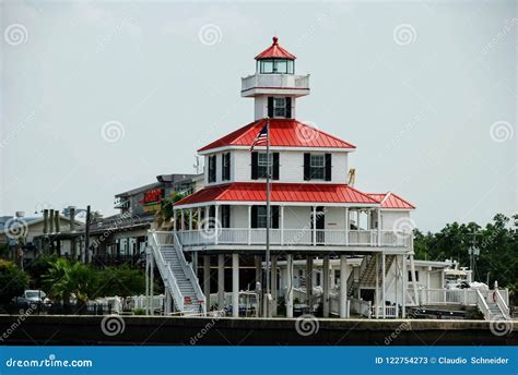 New Canal Lighthouse Lake Pontchartrain Louisiana, USA Editorial Stock ...