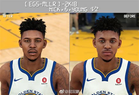 EGS MLLR Nick Young V2 NBA2K18面部补丁 EYE资源中心