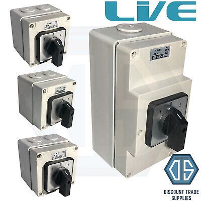 Live Ip Enclosed Changeover Switch Pole Surface