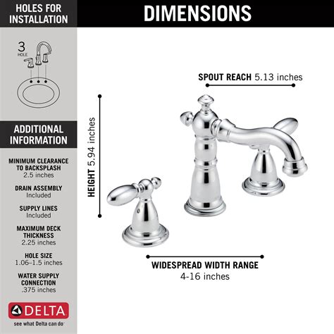 Delta Victorian Widespread Bathroom Faucet Semis Online