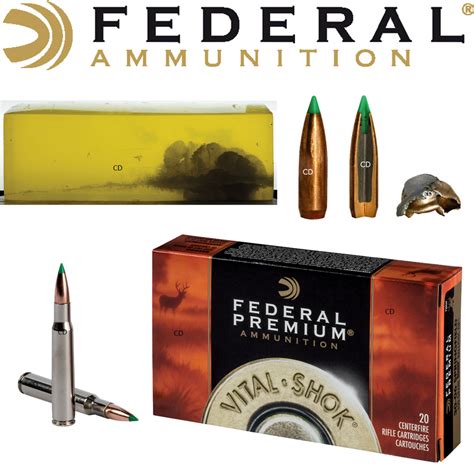 Balles Federal Nosler Ballistic Tip Vital Shok 7mm Rem Mag 150 Grains