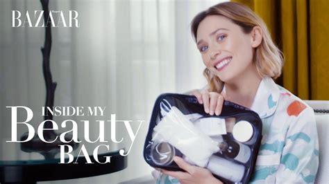 Elizabeth Olsen Inside My Beauty Bag Bazaar UK YouTube