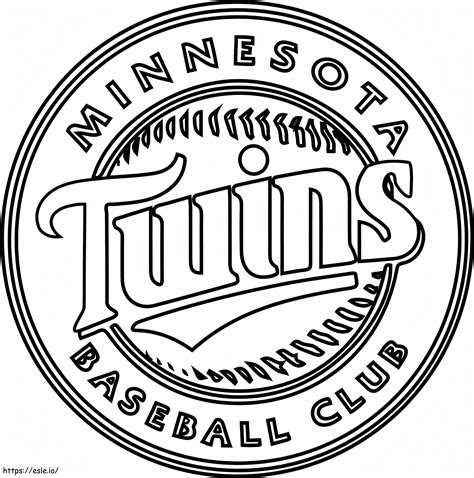 Minnesota Twins Logo coloring page