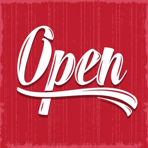 Open Sign Vector at GetDrawings | Free download