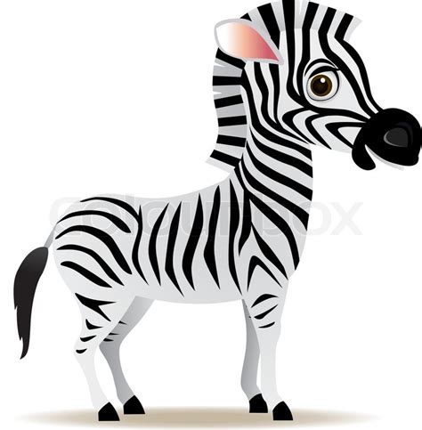 Cute zebra cartoon | Stock vector | Colourbox