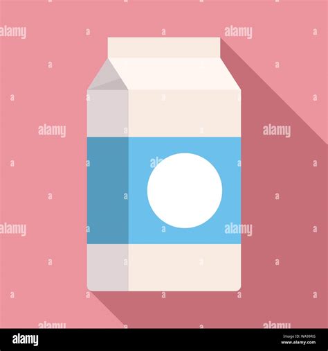 Milk Tetra Pack Icon Flat Illustration Of Milk Tetra Pack Vector Icon