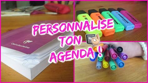 Back To School I Personnalise Ton Agenda I Agenda