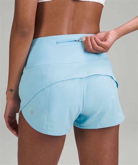 Lululemon Speed Up High Rise Lined Short 2 5 Blue Chill Lulu Fanatics