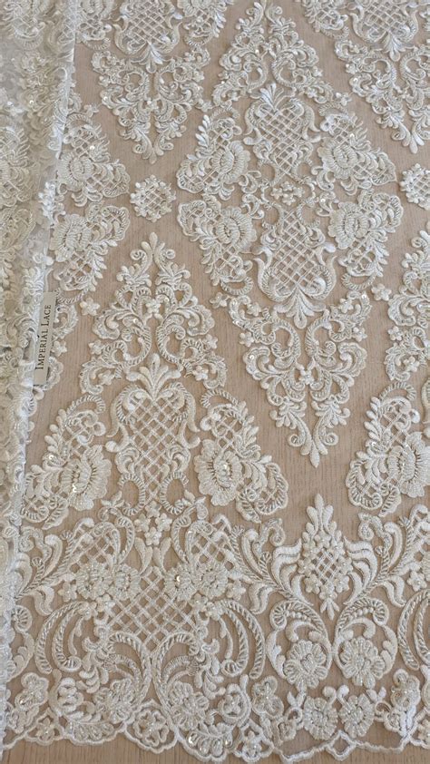 Beaded Bridal Lace Fabric