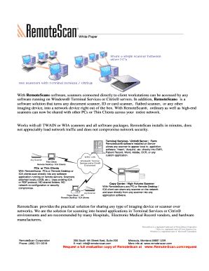 Fillable Online With Remotescan Software Scanners Connected Directly