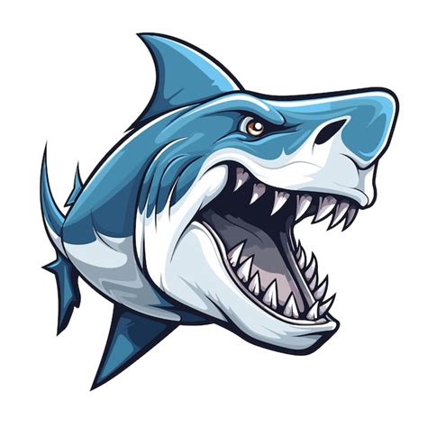 Premium Vector Vector Illustration Mascot Shark