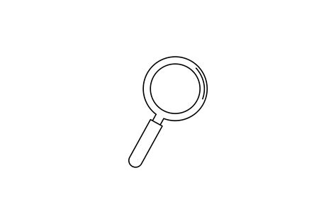 School Magnifying Glass Outline Icon Graphic By Metastudio07 · Creative