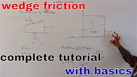 Wedge Friction Engineering Mechanics Youtube