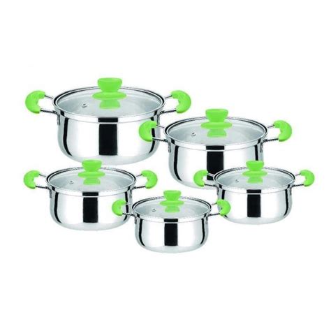 Jual Panci Set Pcs Tutup Kaca Stainless Stock Pot Serbaguna